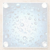 waterdruppels glazen onderzetter (Achterkant)