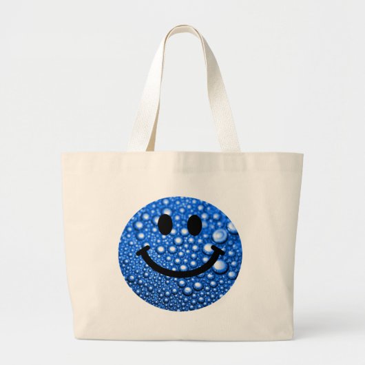 Waterdruppels Grote Tote Bag (Voorkant)