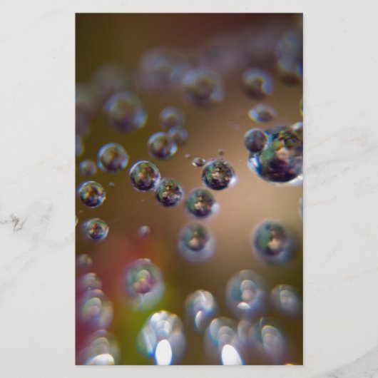 Waterdruppels in beweging briefpapier (Voorkant)