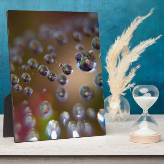 Waterdruppels in beweging fotoplaat (Zijkant)