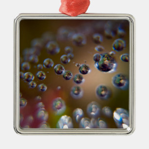 Waterdruppels in beweging metalen ornament