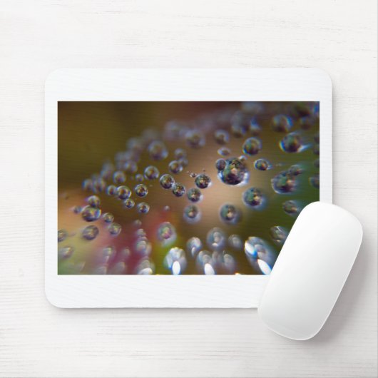 Waterdruppels in beweging muismat (Met muis)