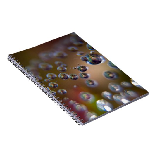 Waterdruppels in beweging notitieboek (Rechterzijde)
