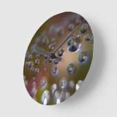 Waterdruppels in beweging ronde klok (Hoek)