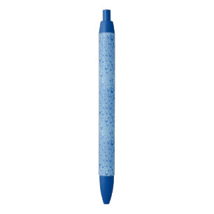 Waterdruppels Modern Elegante Natuur Aqua Sjabloon Blauwe Inkt Pen