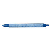 Waterdruppels Moderne Elegant Sjabloon Trendy Blauwe Inkt Pen (Voorkant)