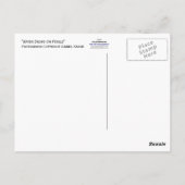 Waterdruppels op benzine briefkaart (Achterkant)