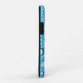 Waterdruppels op blauw | Aangepaste telefoonkwesti Case-Mate iPhone Case (Achterkant/rechts)