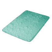 Waterdruppels op blauwe oppervlakte Badmat (Gekanteld)