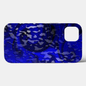 Waterdruppels op blauwe wervelkolom Case-Mate iPhone case (Achterkant (horizontaal))