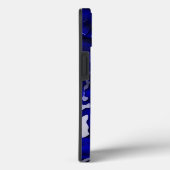 Waterdruppels op blauwe wervelkolom Case-Mate iPhone case (Achterkant / Rechts)