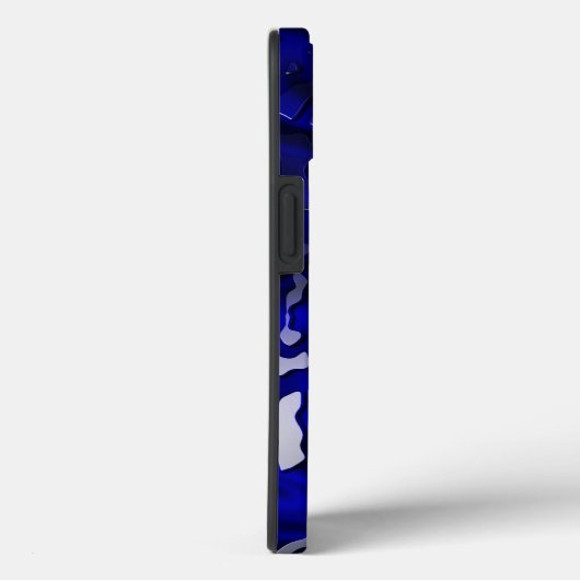 Waterdruppels op blauwe wervelkolom Case-Mate iPhone case (Achterkant / Rechts)