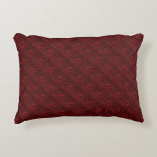 Waterdruppels op Crimson Metal Accent Kussen