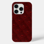 Waterdruppels op Crimson Metal Case-Mate iPhone Case (Achterkant)