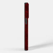 Waterdruppels op Crimson Metal Case-Mate iPhone Case (Achterkant / Rechts)