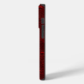 Waterdruppels op Crimson Metal Case-Mate iPhone Case (Achterkant / Links)