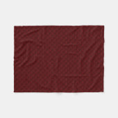 Waterdruppels op Crimson Metal Fleece Deken (Voorkant (Horizontaal))