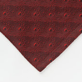 Waterdruppels op Crimson Metal Fleece Deken (Hoek)