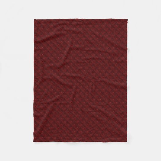 Waterdruppels op Crimson Metal Fleece Deken (Voorkant)