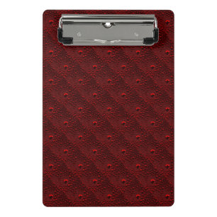 Waterdruppels op Crimson Metal Mini Klembord