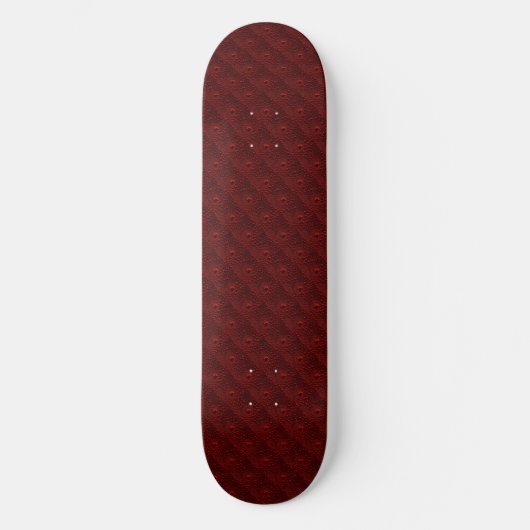 Waterdruppels op Crimson Metal Persoonlijk Skateboard (Voorkant)