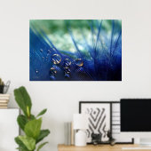 Waterdruppels op doezels poster (Thuiskantoor)