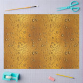 Waterdruppels op een bierachtergrond tissuepapier (Craft)