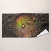 Waterdruppels op een glazen plaat badhanddoek (Badhanddoek)