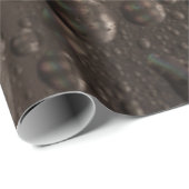 Waterdruppels op een glazen plaat cadeaupapier (Rol Hoek)