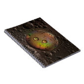 Waterdruppels op een glazen plaat notitieboek (Rechterzijde)