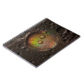 Waterdruppels op een glazen plaat notitieboek (Linkerzijde)