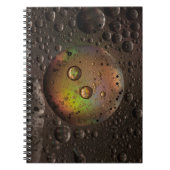 Waterdruppels op een glazen plaat notitieboek (Voorkant)
