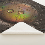 Waterdruppels op een glazen plaat sherpa deken (3/4)