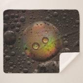 Waterdruppels op een glazen plaat sherpa deken (Voorkant (horizontaal))