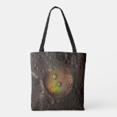 Waterdruppels op een glazen plaat tote bag (Achterkant)