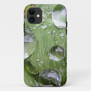 Waterdruppels op een groen blad Case-Mate iPhone case