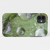 Waterdruppels op een groen blad Case-Mate iPhone case (Achterkant (horizontaal))