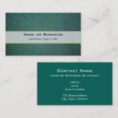 Waterdruppels op een groene achtergrond visitekaartje (Voorkant / Achterkant)