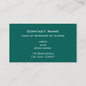 Waterdruppels op een groene achtergrond visitekaartje (Achterkant)