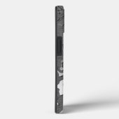 Waterdruppels op geborsteld metaal Case-Mate iPhone case (Achterkant / Rechts)