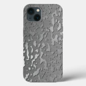 Waterdruppels op geborsteld metaal Case-Mate iPhone case (Achterkant)