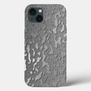Waterdruppels op geborsteld metaal Case-Mate iPhone case