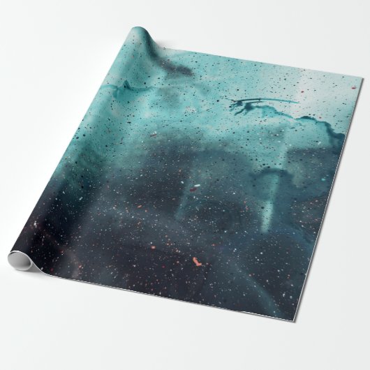 Waterdruppels op glas cadeaupapier (Uitgerold)