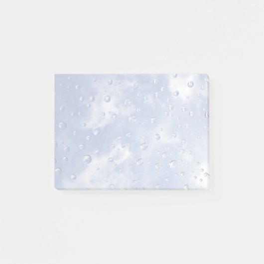 Waterdruppels op glas post-it® notes (Voorkant)