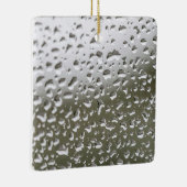 Waterdruppels op glas, Regen druppels op glas Keramisch Ornament (Rechts)