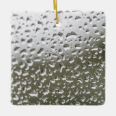 Waterdruppels op glas, Regen druppels op glas Keramisch Ornament (Voorkant)