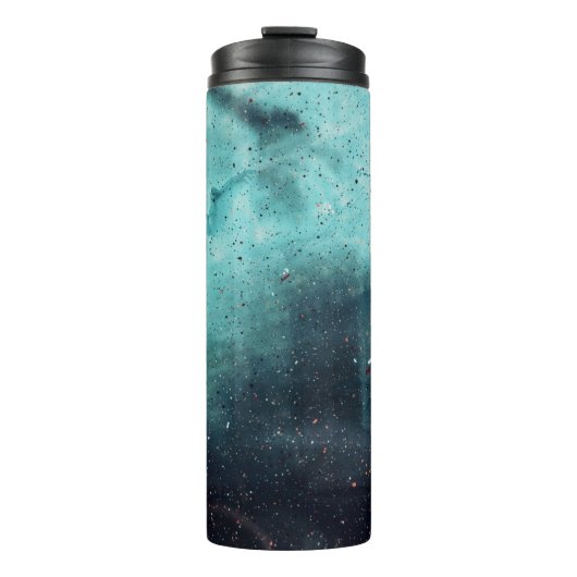 Waterdruppels op glas thermosbeker (Voorkant)