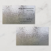 Waterdruppels op glas visitekaartje (Voorkant / Achterkant)