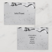 Waterdruppels op glas visitekaartje (Voorkant / Achterkant)