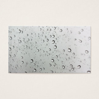 Waterdruppels op glas visitekaartjes